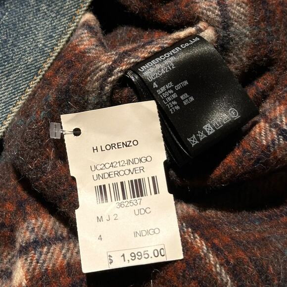 Undercover $1,995 hand beaded denim jacket ghost hand 23AW - Picture 6 of 7